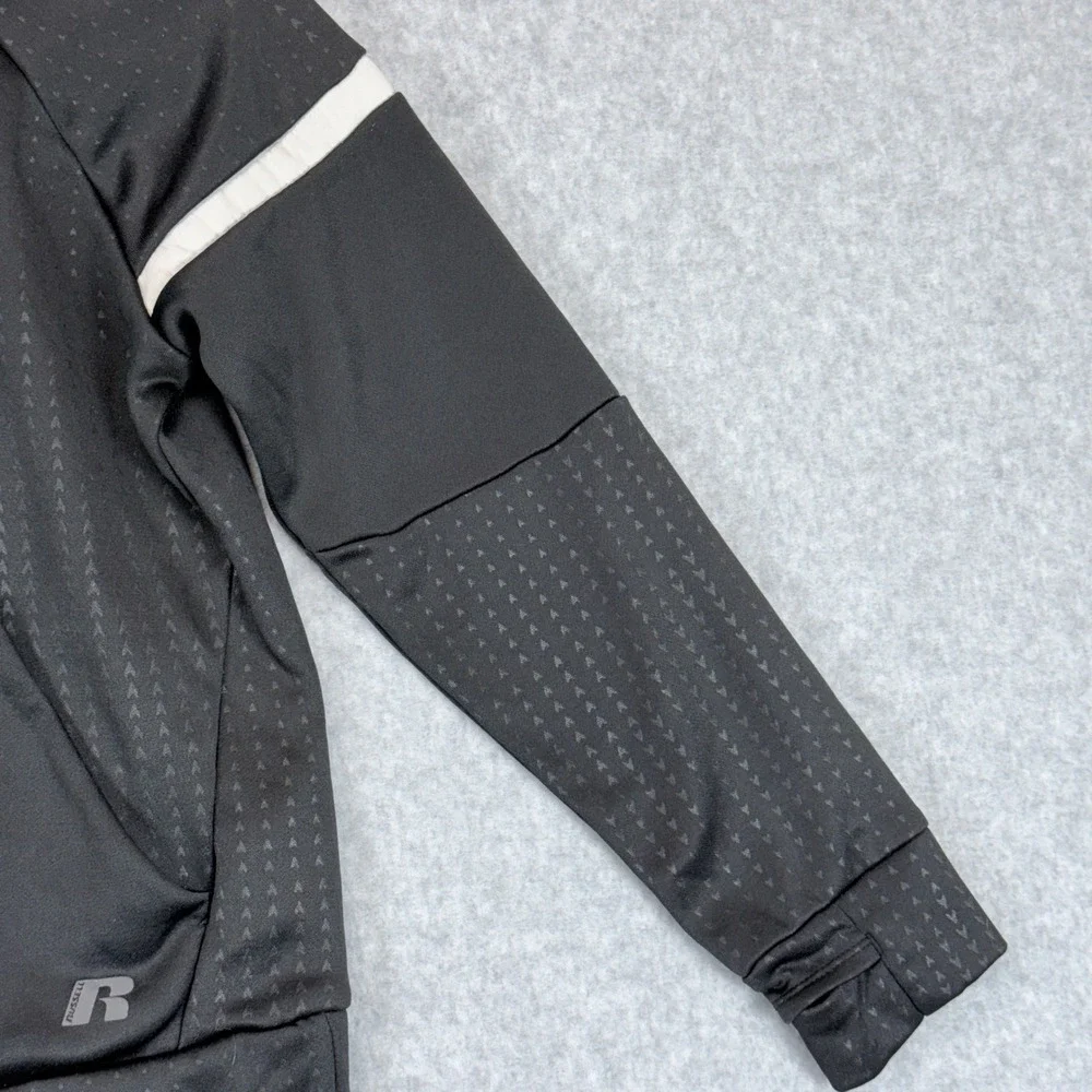 Russell Athletic Pullover Hoodie Kids Size 8 Black Athletic Sporty